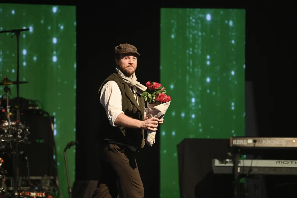 Peter Corry Productions performer at a corporate event for Hendersons group in Northern Ireland