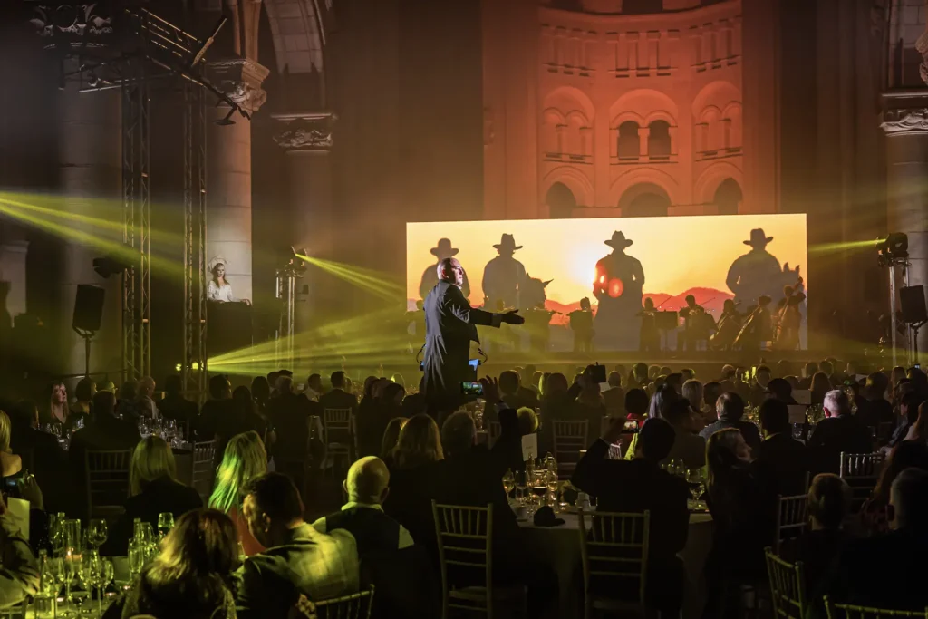 Peter Corry Productions performer at a corporate event for Lunns Jewellers in Northern Ireland