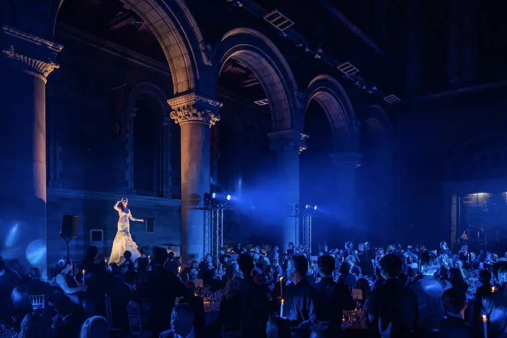 Peter Corry Productions performer at a corporate event for Lunns Jewellers in Northern Ireland